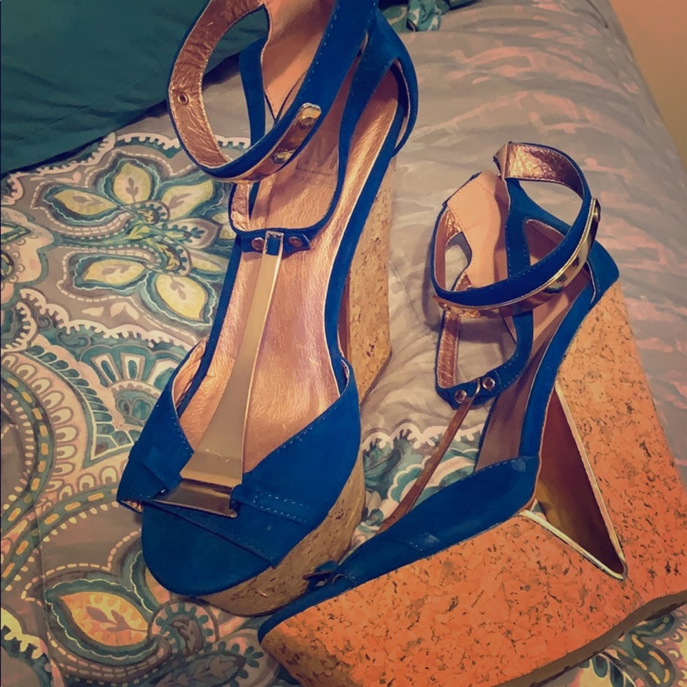 Beautiful blue platforms